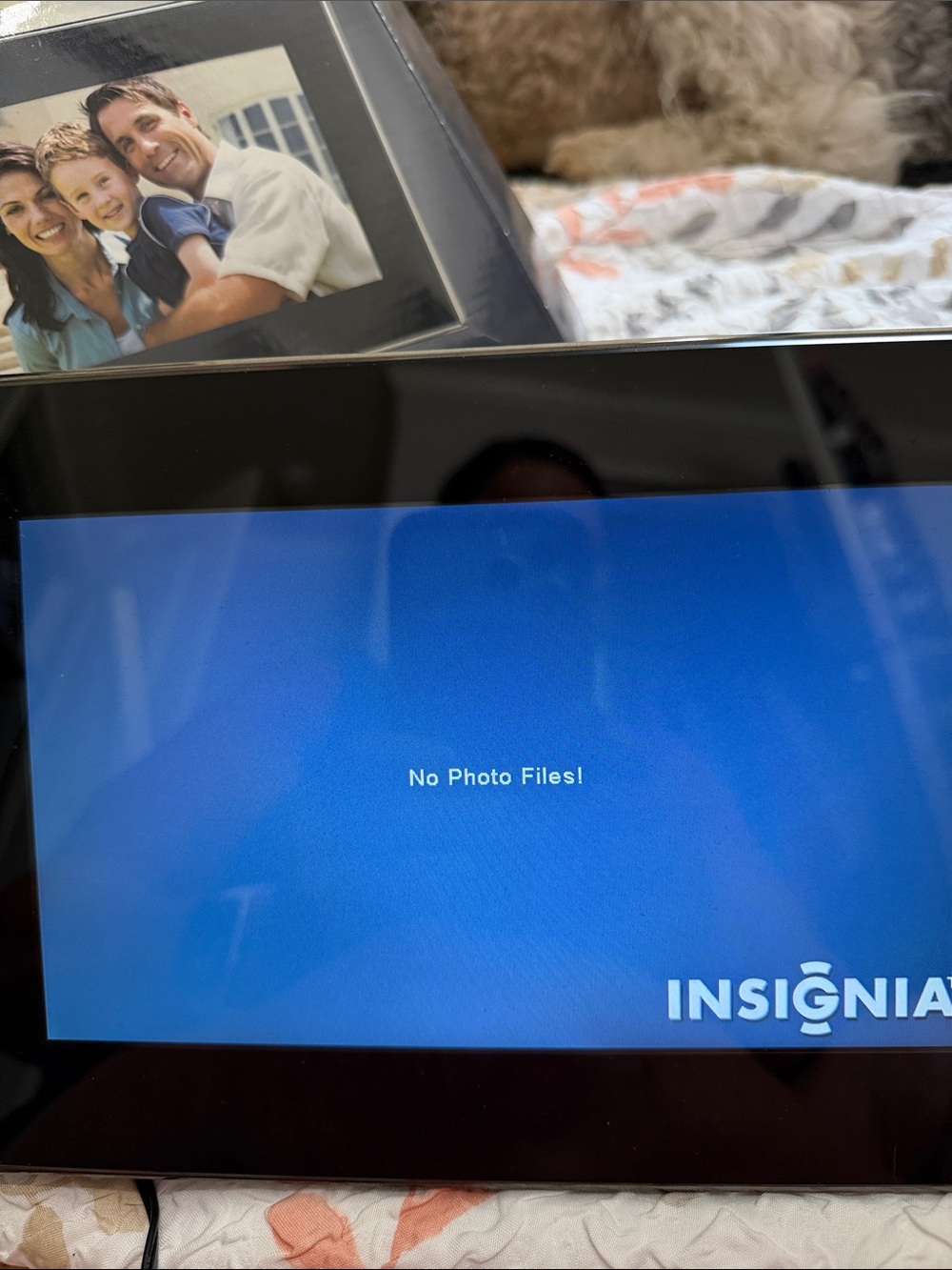 Insignia Black Digital Photo Frame - 8-inch Display